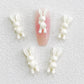 Stitched Bunny Rabbit Doll, Animal Nail Art Charms,Mini Cabochon (7MM x 19MM)
