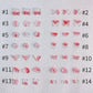 Translucent Light Pink and Clear Random Mix 3D Nail Art Charms, Mini Cabochon