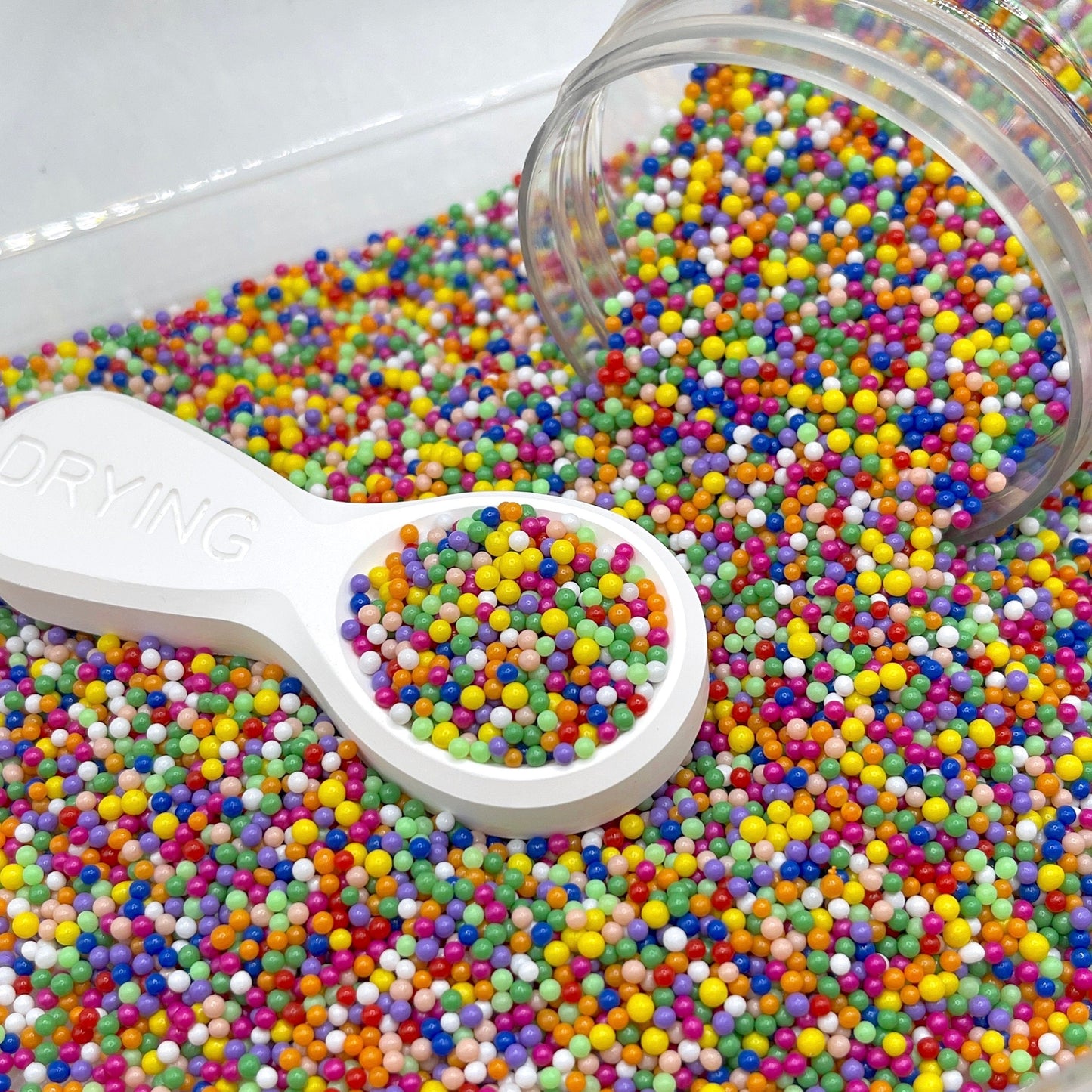 FAKE 2MM Rainbow Pearl Mix (NOT EDIBLE) D5-33