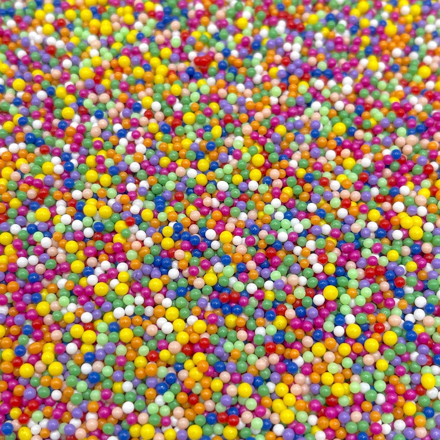 FAKE 2MM Rainbow Pearl Mix (NOT EDIBLE) D5-33