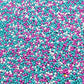 FAKE 2MM Turquoise/Pink Themed Pearl Mix (NOT EDIBLE) D5-14