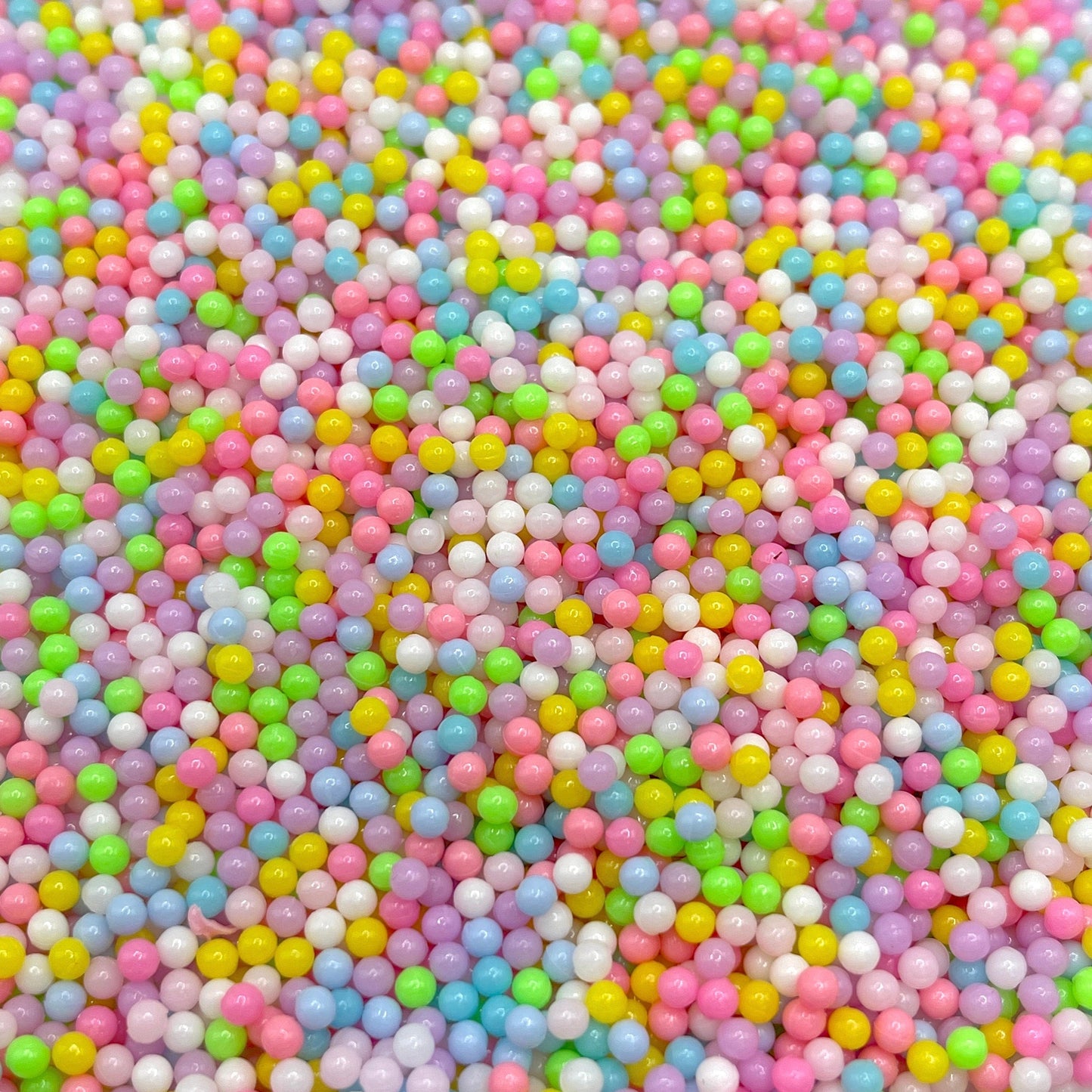 FAKE 3MM Pastel Rainbow Pearl Mix (NOT EDIBLE) D5-24