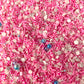 FAKE Icy Pink Peppermint Polymer Clay Sprinkle Mix (NOT EDIBLE)  D44-23