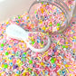 FAKE Paw Confetti w/Pearls, Animal Polymer Clay Sprinkle Mix (NOT EDIBLE) D48-07