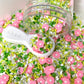 Pink Flower Field, Floral Polymer Clay Sprinkle Mix (NOT EDIBLE) D44-21