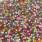 FAKE Rainbow Pearl Brownie, Food Polymer Clay Sprinkle Mix (NOT EDIBLE) D4-03