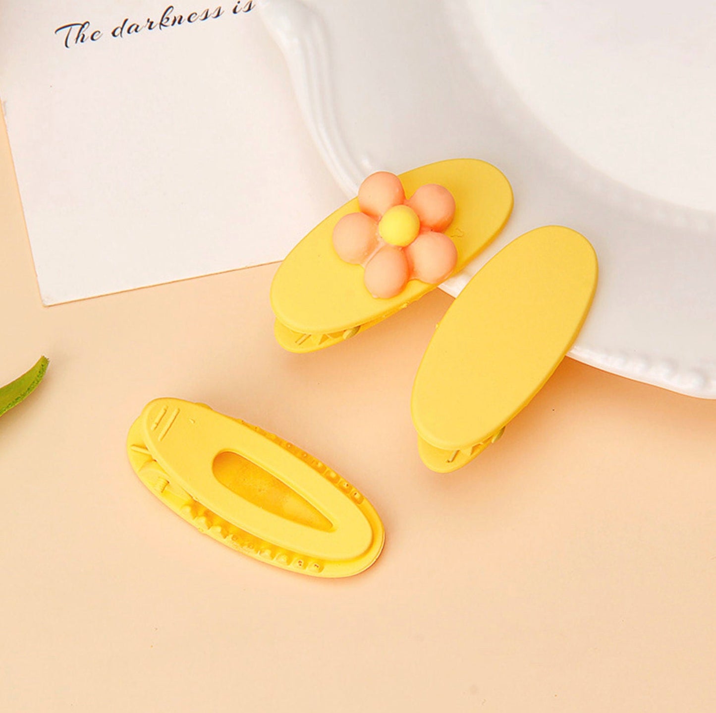 1.5INCH Pastel Oval Blank Hair Clips