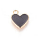 13MM Heart Enamel Charm (Red, White, or Black)