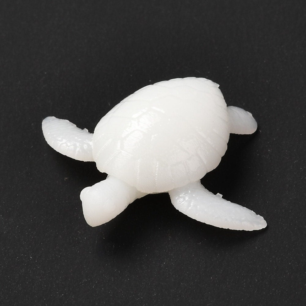 1PC 3D Printed Sea Turtle Marine Life Model (21x25x7mm)