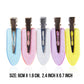 2.4 INCH Translucent Pastel No-Crease Blank Hair Clips