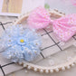 2.4 inch Cute Translucent Daisy Flower, Floral Themed Ribbons (5YD)
