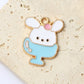 22MM Sundae Bunny Themed Enamel Charm