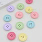 25MM Colorful Button Themed Cartoon Character Flatback Cabochons