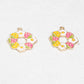 25MM Cute Flower Themed Flower Wreath Enamel Charms