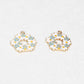 25MM Cute Flower Themed Flower Wreath Enamel Charms