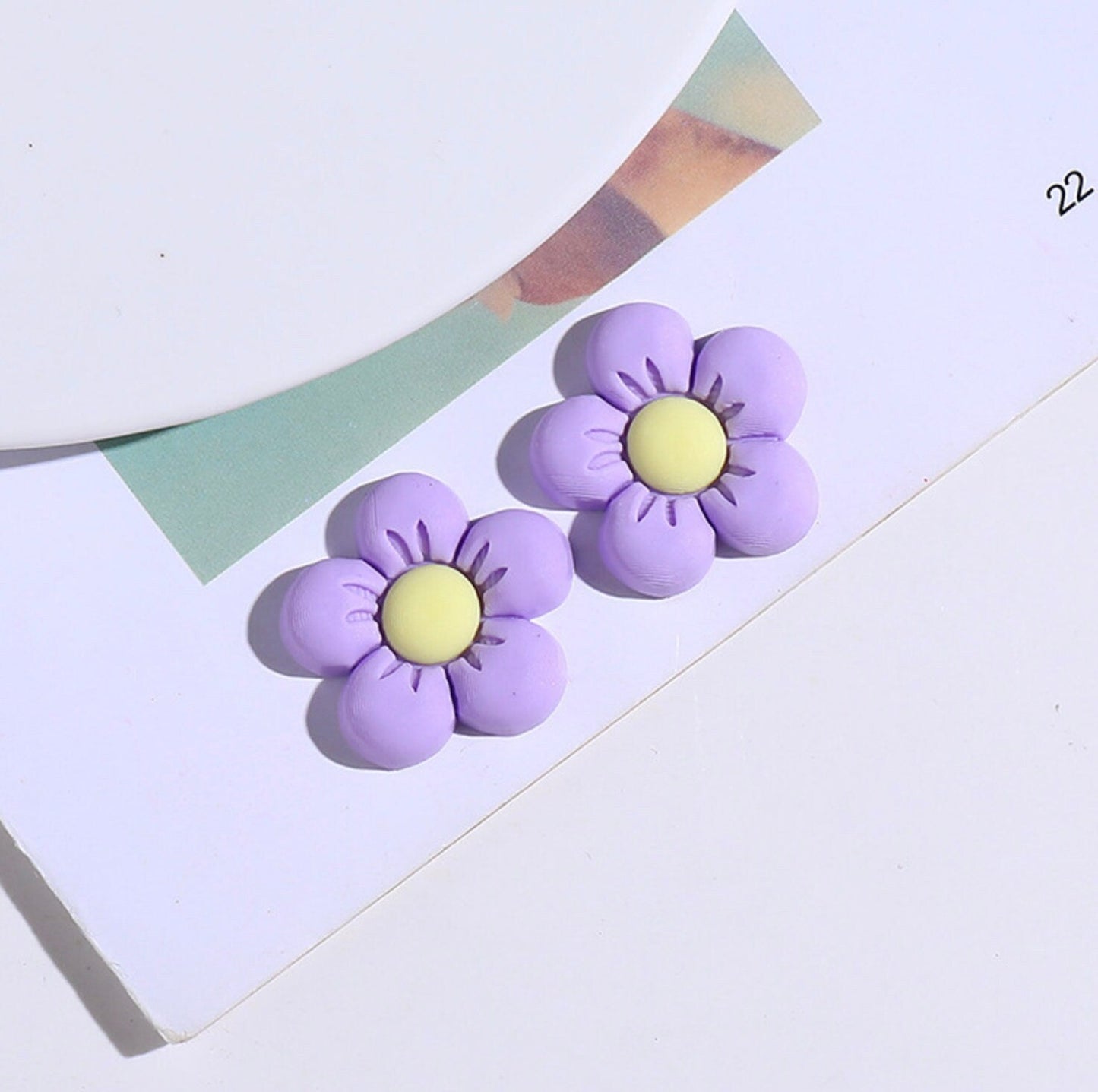 2CM Kawaii Colorful Daisy Flower Flatback Cabochons