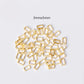 3MM x 5MM Rectangle Gold Mini Open Back Bezel