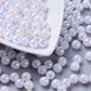 6MM/8MM AB Milky White Acrylic Iridescent Beads