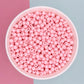 6MM/8MM Cherry Blossom Pink Solid Colored Acrylic Round Ball Beads