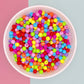 6MM/8MM Dark Mixed Solid Colored Acrylic Round Ball Beads