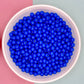 6MM/8MM Royal Blue Solid Colored Acrylic Round Ball Beads