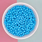 6MM/8MM Sky Blue Solid Colored Acrylic Round Ball Beads