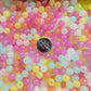 6MM/8MM Mixed Color Glow-in-The-Dark Acrylic Round Ball Beads