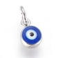 8MM Platinum or Gold Colored Brass Evil Eye Charm