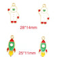 Alloy Enamel Astronaut Space Shuttle Space Charms