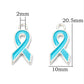 Cancer Awareness Ribbon Charm (20.5mm x 10mm)