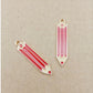 Colored Pencil Enamel Zinc Alloy Charm Oil Drop Style Pendant (5mm x 27mm)