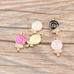 Colorful Lollipop with Bow Enamel Charm