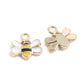 Cute Bee Enamel Charm (9x10mm)