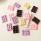 FAKE Flatback Chocolate Bar Themed Cabochons (No Eyepins)