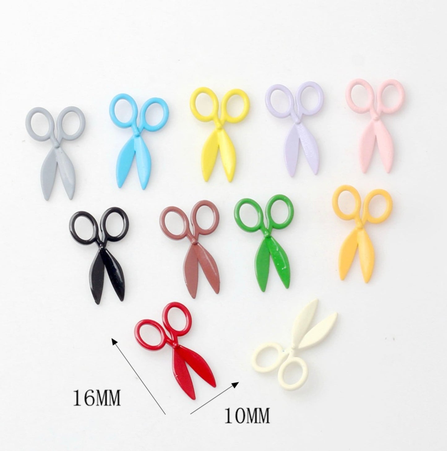 Cute Mini Metal Scissor Themed Charms