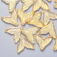 15MM Gold Glitter Mermaid Tail Colored Glass Charm