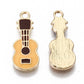 Guitar Enamel Charm (23mm x 9mm x 2mm, Hole: 2mm)