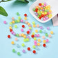8MM Mixed Colors Frosted Round Acrylic Beads