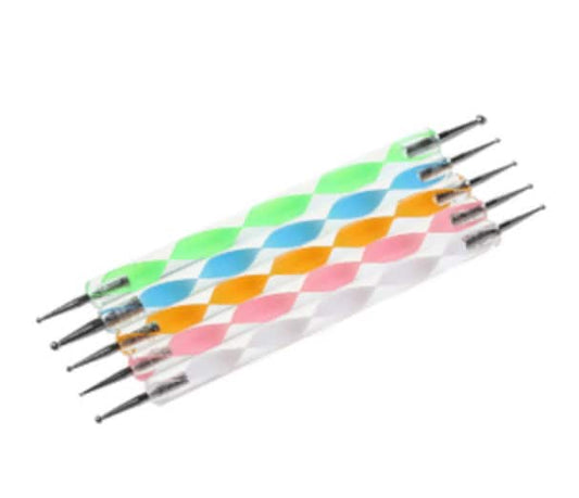 Nail Dotting Tool, Clay tools, Crafting, Nail Art, DIY (5pcs/set)