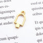 Open Back Bezel Ice Cream Charm (15.5mm x 8mm)