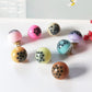 Resin Bubble Tea Round Glass Orb Charm with Eye Pin (16MM)