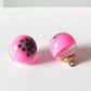 Resin Bubble Tea Round Glass Orb Charm with Eye Pin (16MM)