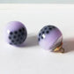Resin Bubble Tea Round Glass Orb Charm with Eye Pin (16MM)