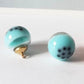 Resin Bubble Tea Round Glass Orb Charm with Eye Pin (16MM)
