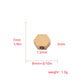 Silver, Gold, Rose Gold Stainless Steel Hexagon Shape Charms