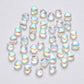 6MM Clear AB Colored Glass Heart Beads D02-H
