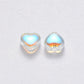 6MM Clear AB Colored Glass Heart Beads D02-H
