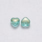 6MM Sea Green Colored Glass Heart Beads B05
