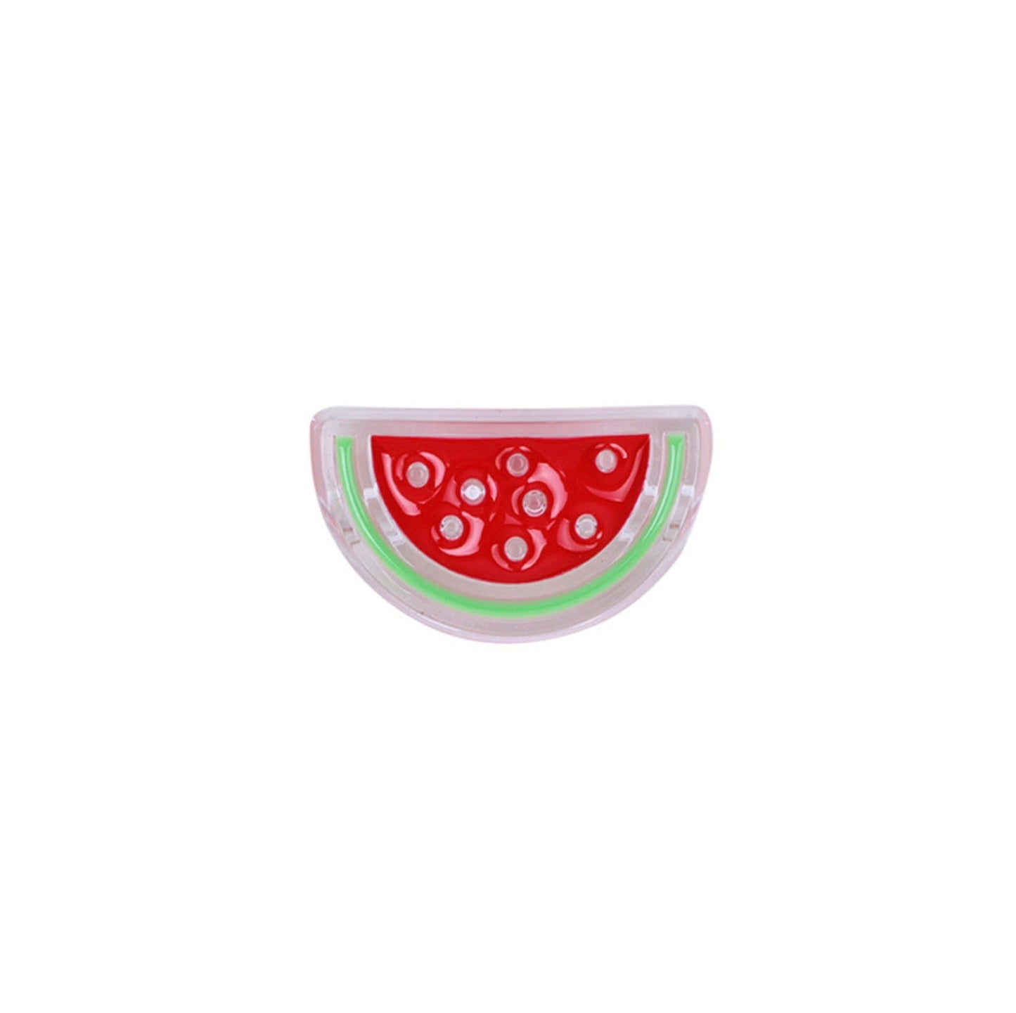 Watermelon Slice Enamel Acrylic Bead (15.5mm x 26mm, Hole: 3mm)