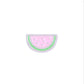 Chunky Watermelon Slice Enamel Acrylic Bead (15.5x26mm)